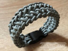 PARACORD náramek (18 cm) grey - 3