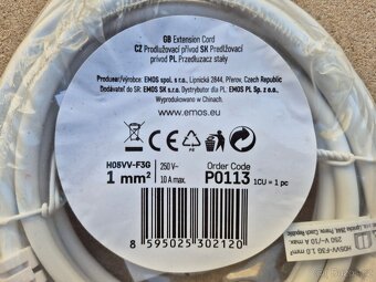prodlužovací přívod, prodlužovák, 3m, Emos P0113 - 3