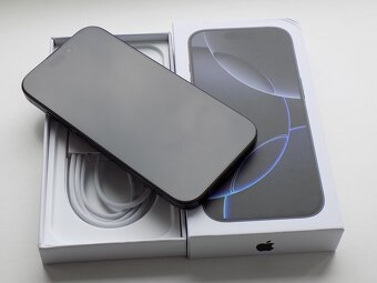 APPLE iPhone 16 Pro 256GB Černý Titan-ZÁRUKA - 100% BATERIE - 3