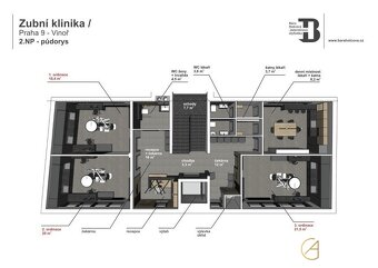 Pronájem ordinace 92 m2 - Praha - Vinoř, ev.č. 00443 - 3