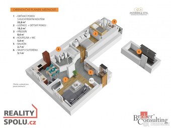 Prodej, byty/2+kk, 65 m2, Benešovo náměstí 2445, 53002 Pardu - 3