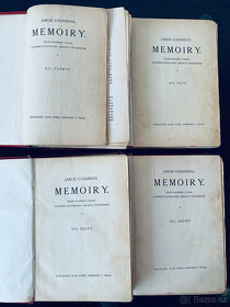 Starožitná zbierka kníh Jakub Casanova Memoiry v češtine - 3