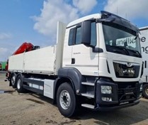 9864 MAN TGS 26.470 BL - 6x2 – Valník + HR-Fasi F 235 A – EU - 3