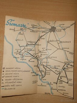 3x stará brožura ŠUMAVA rok 1961 - 1964 - použité -stav foto - 3
