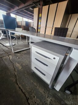 Luxusni kancelářsky stůl s kontejnerem antracit - 3