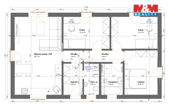 Prodej rodinného domu 4kk, 87m², pozemek 493m² Krušovice - 3