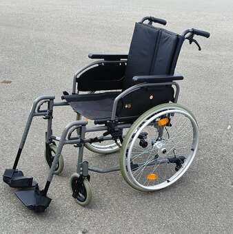 Invalidní vozík bržděný B+B šířka sedu 48cm t3 - 3