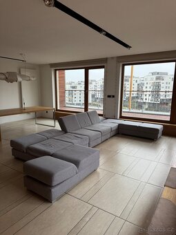 Velká modulární sedačka - šedá, polohovací opěrky - 3