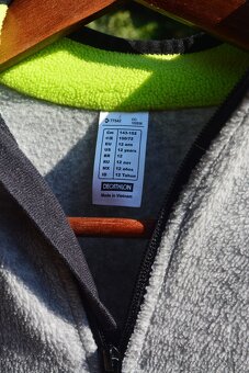 Dětská fleecová mikina zn. QUECHUA, šedá - 3