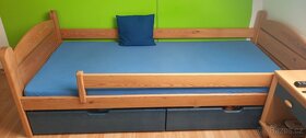 Kvalitní dřevěná postel 90x200 - masiv, žádná náhražka - 3