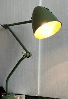 Retro průmyslová dílenská stolní lampa - 3