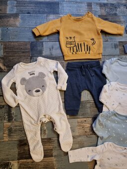 Set F&F velikost 62, body, teplákovka, pyžamko - 3