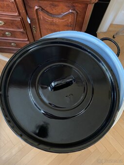Smaltovaný hrnec s poklicí Ø 32 cm - 3