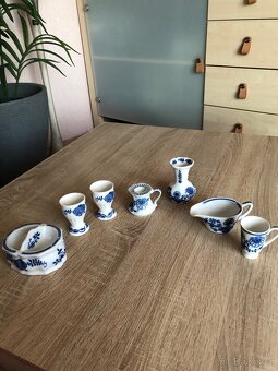 sošky slon, tygr Royal Dux, cibulak, miniatury - 3