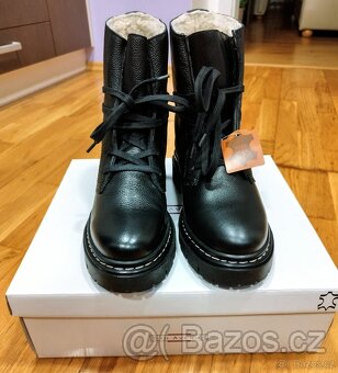 Kožené dámské zimní boty Zn. 5th Avenue, nenošene, vel 39 - 3