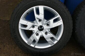 zimni pneu a alu kola Ford Transit 5x160 hezky model kol R17 - 3