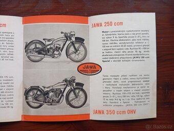 Prodám originál brožuru pro předválečné motocykly Jawa - 3