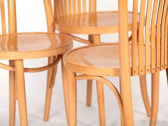 Kvalitní bukové židle TON, krásný stav, 4 kusy. - 3