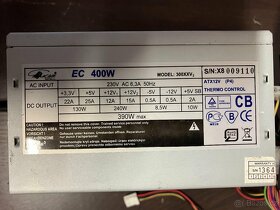PC zdroj Eurocase EC400W model: 300XXV2 | 400W - 3