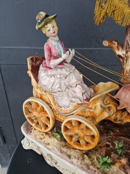Starožitné italské porcelánové sousoší - 3