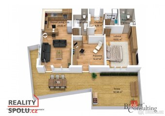 Prodej, byty/3+kk, 92 m2, Sedlecká 1084/33, 36010 Karlovy Va - 3