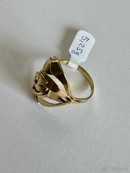 Zlatý dámský prsten 14K (585/1000) - 3