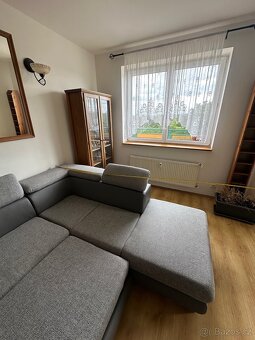 Moderní rozkládací rohová sedačka s úložným prostorem, šedá, - 3