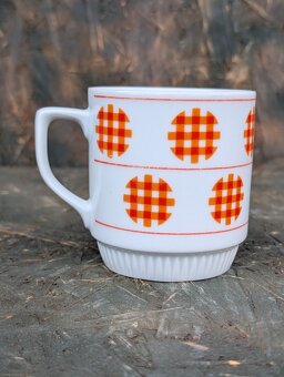 Retro porcelánový hrnek, Czechoslovakia. - 3
