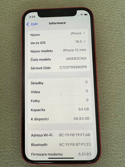 iPhone 12 Mini Red 64 GB - 3