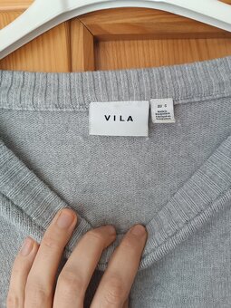 Šedý svetr značky Vila vel. S - 3