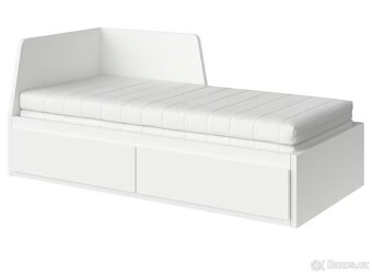 IKEA rozkladaci postel Flekke s úložným prostorem, - 3