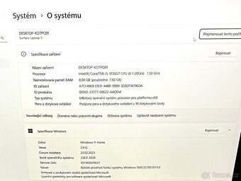 Microsoft Surface Laptop 3, Rose Gold, CZ klávesnice - 3