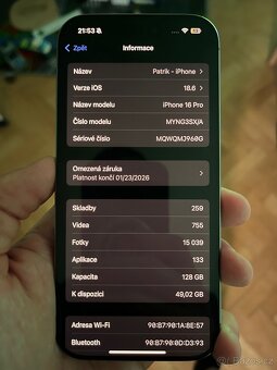 iPhone 16 Pro přírodní Titan - 3