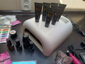 modeláž gelových nehtů-bruska,gely,razítka,laky - 3