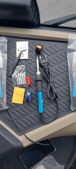 Mikropájka 230V/60W, s výměnnými hroty+cín+držák+pinzeta. - 3