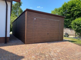 Plechová garáž 4x6,5m - 3