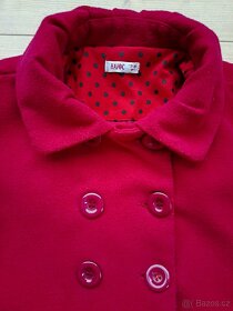 Tmavě červený flaušový kabát Havoc vel. 5-6 let - 3