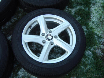 4X ZIMNÍ HLINÍKOVÁ KOLA ŠKODA OCTAVIA III,II 205/55 R16 . - 3