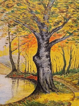 Obraz - Ťok, olejomalba na plátně 65x50 - 3