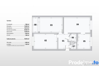 Prodej bytu 3+1, 84 m2 - Zárubova, Praha - Kamýk - 3