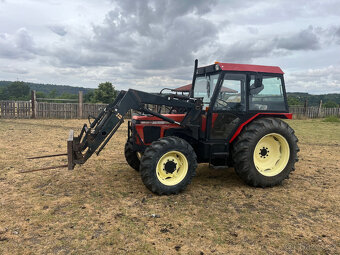 Zetor 5340 s čelním nakladačem s SPZ - 3