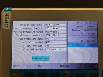 CO2 laser 50W plocha 400x400mm, gravírka - 3