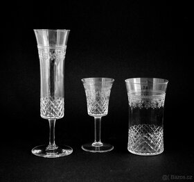 Nápojový servis, broušené sklo, Karolinka 1911 - 3
