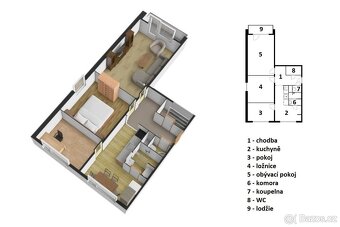 Prodej bytu 3+1, 63 m2, Rokytnice nad Jizerou, ev.č. 00638 - 3