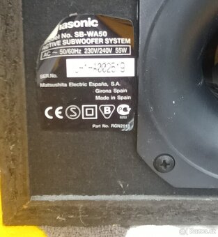 Aktivni Subwoofer Panasonic SB-WA 50, 100 W - 3