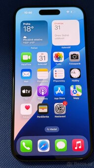 iPhone 15 Pro 128GB Black Titan, krásný stav - 3