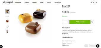 Silikonová forma Silikomart Gem100 (nová nepoužitá) - 3