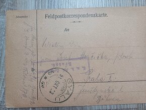 Staré feldpost korespondenční vojenské lístky - 3