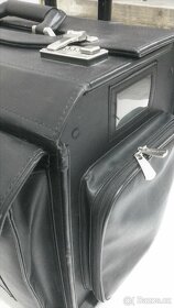 Pilotní kufr kožený - kvalitní - 3