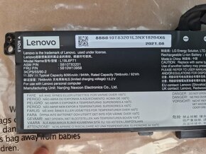 Originální baterie Lenovo ThinkPad P15 P17 T15g - Nová, zaba - 3